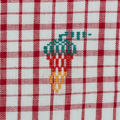 Alternate image for Multicolor Plaid Cotton Dish Towels Set of 3 Fresh Color