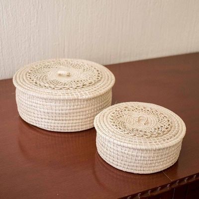 Primary image for Multi-Purpose Natural Fiber Baskets Pair Natural Life