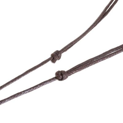 Alternate image for Estoraque Wood Anchor Pendant Necklace from Costa Rica Estoraque Anchor