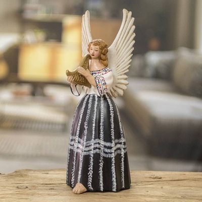 Primary image for Guatemalan Hand-Painted Folk Art Ceramic Angel Sculpture Coban