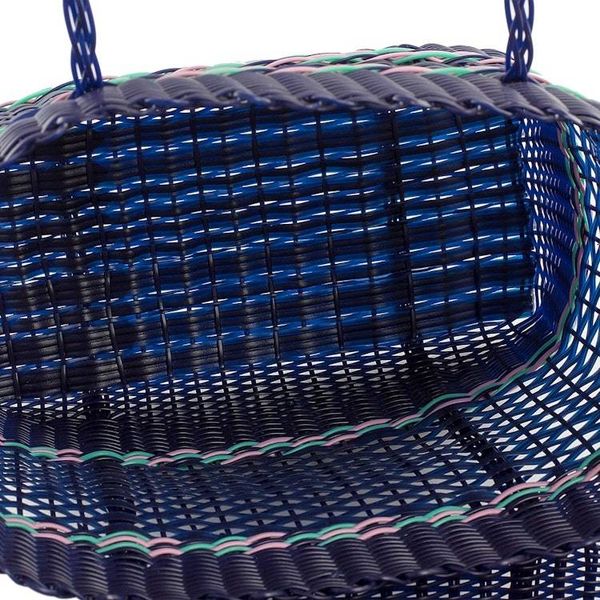 Alternate image for Handwoven Shoulder Bag in Navy from Guatemala Picnic Day