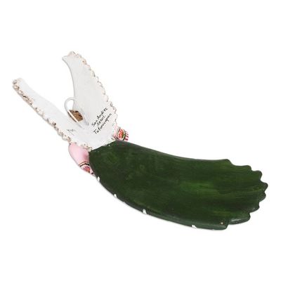 Alternate image for Ceramic Angel Wall Accent Hand-Painted in Guatemala San Andres Xecul