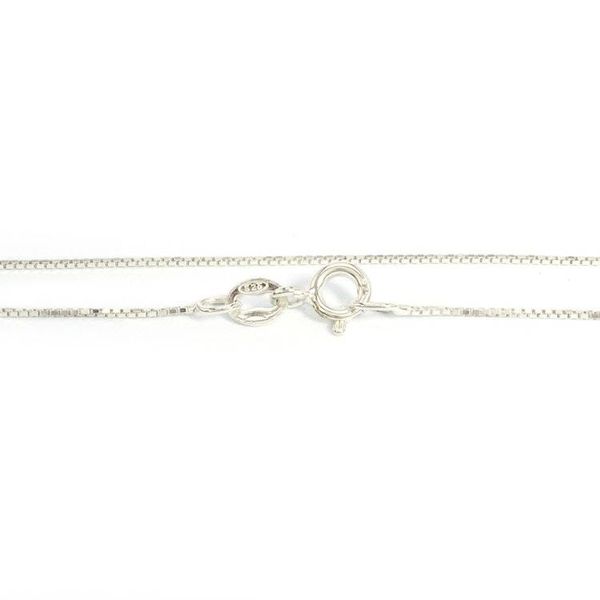 Alternate image for Sterling Silver Pendant Necklace with Black Jade Stone Black Allure