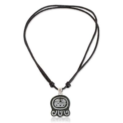 Alternate image for Mayan Renovation Nahual-Themed Jade Pendant Necklace Mayan Renovation