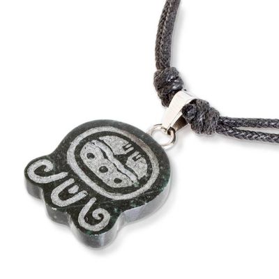 Alternate image for Mayan Renovation Nahual-Themed Jade Pendant Necklace Mayan Renovation