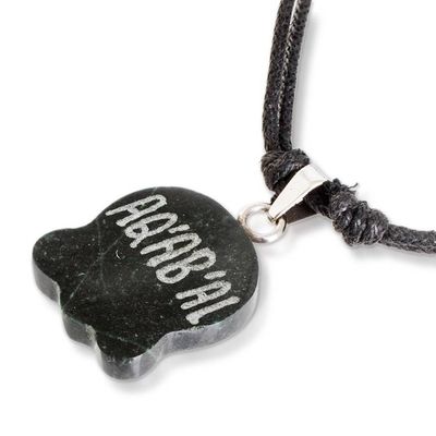 Alternate image for Mayan Renovation Nahual-Themed Jade Pendant Necklace Mayan Renovation