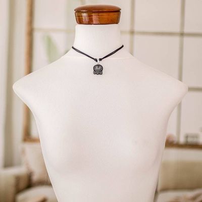 Alternate image for Mayan Renovation Nahual-Themed Jade Pendant Necklace Mayan Renovation