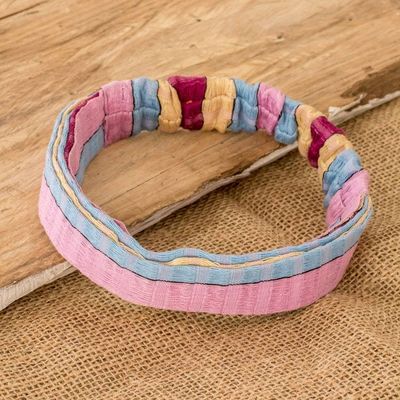 Primary image for Cotton Headband Hand-Woven in Guatemala with Pastel Stripes Pastels