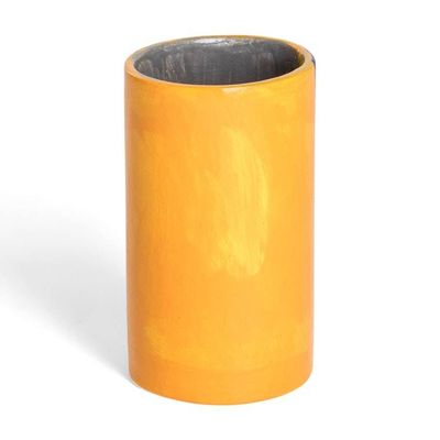 Alternate image for Hand-Painted Ceramic and Utensil Pen Holder with Dog Motif Yellow Loyal Organizer