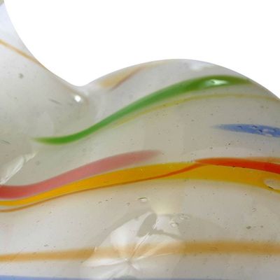 Alternate image for Unique Central American Handblown Recycled Glass Vase Carnival