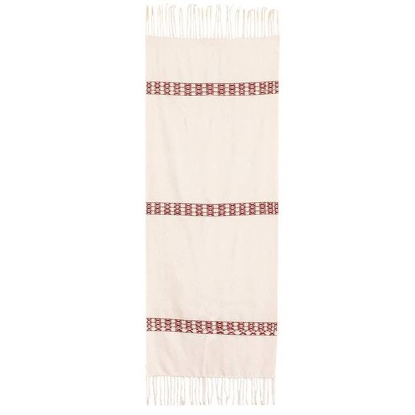 Alternate image for 100 Cotton Loom Woven Table Runner with Geometric Design Atitlan Tradition