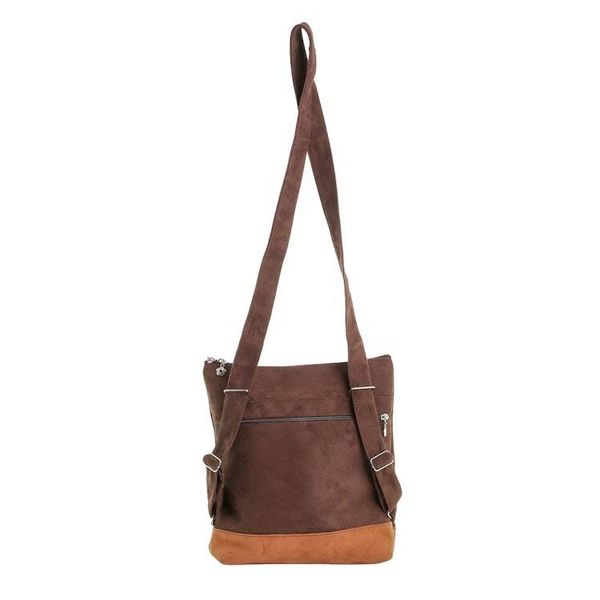 Alternate image for Handmade Suede Backpack in Espresso from Costa Rica Exploration in Espresso
