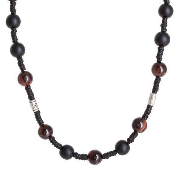 Alternate image for Adjustable Onyx and Cats Eye Station Necklace Whats Next