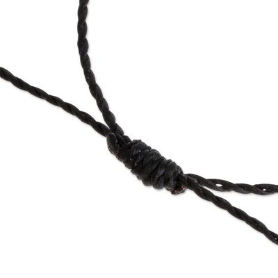 Alternate image for Adjustable Onyx and Cats Eye Station Necklace Whats Next