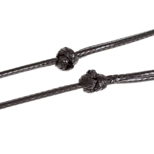 Alternate image for Adjustable Black Jade Necklace Circle of Love in Black