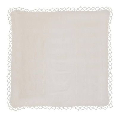 Alternate image for Handwoven Eggshell Cotton Table Runner with Bird Patterns Tactic Patterns