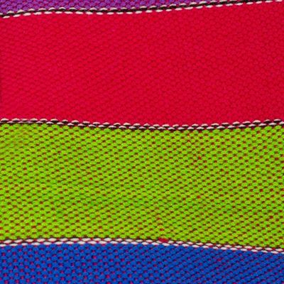 Alternate image for Six Multicolored Striped Cotton Placemats from Guatemala Harvest Trails