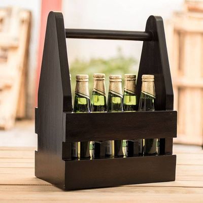 Primary image for Handcrafted Wood Bottle Holder Six to Go