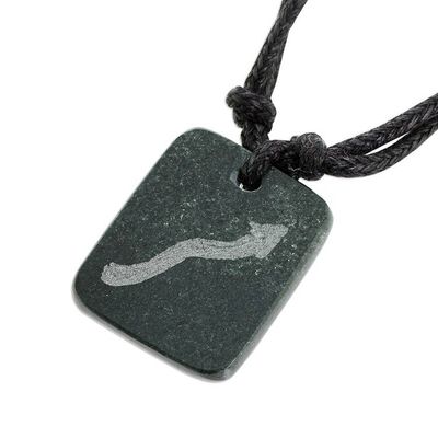 Alternate image for Jade Zodiac Scorpio Pendant Necklace from Guatemala Verdant Scorpio