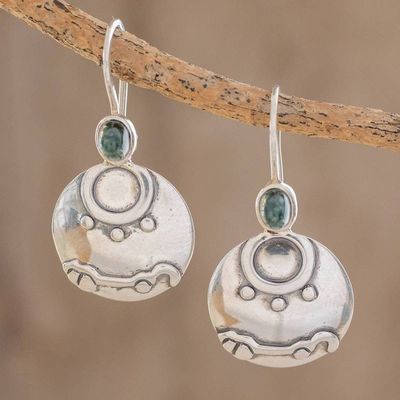 Alternate image for Nahual Jade Drop Earrings from Guatemala Destiny Nahual