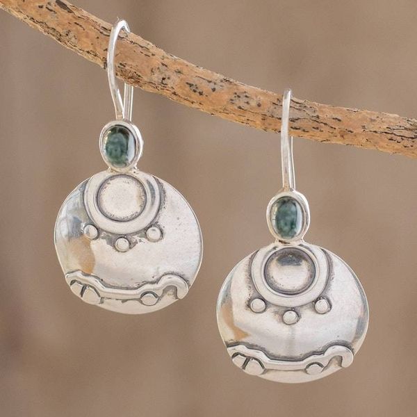 Alternate image for Nahual Jade Drop Earrings from Guatemala Destiny Nahual