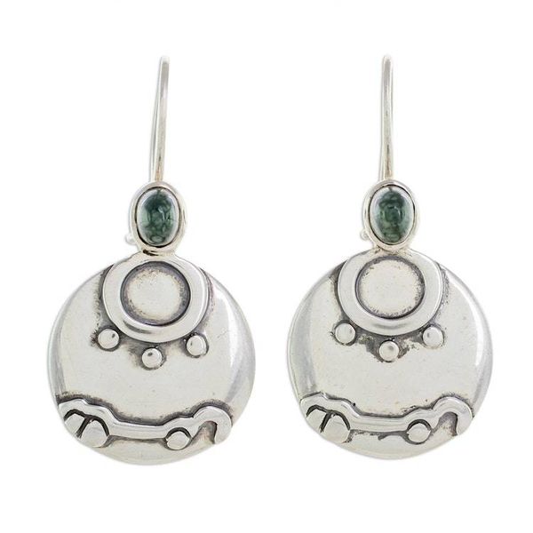 Alternate image for Nahual Jade Drop Earrings from Guatemala Destiny Nahual