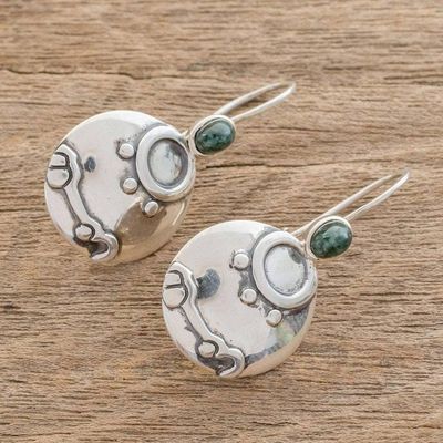 Alternate image for Nahual Jade Drop Earrings from Guatemala Destiny Nahual