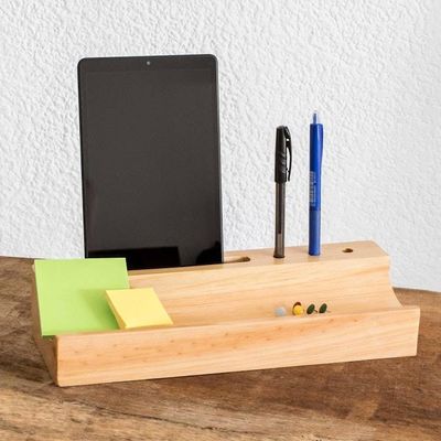 Primary image for Handcrafted Desk Organizer with Phone Holder Business Savvy