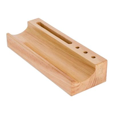 Alternate image for Handcrafted Desk Organizer with Phone Holder Business Savvy