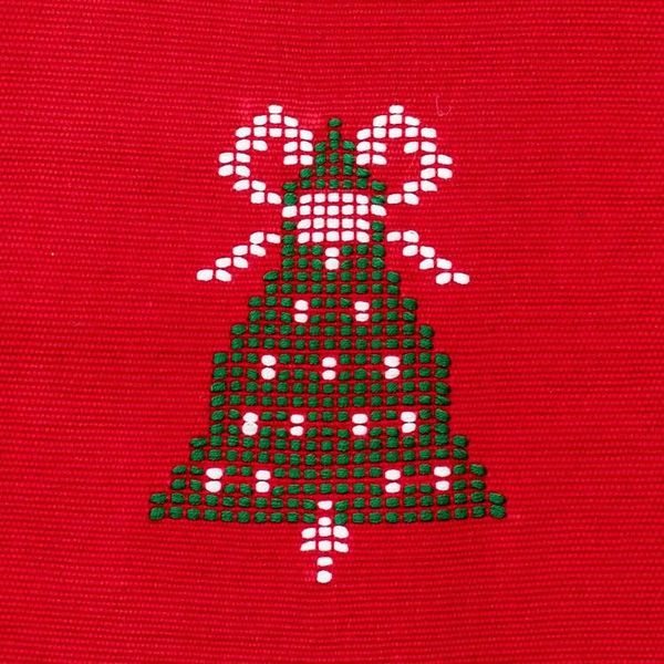 Alternate image for Guatemalan Loom Woven 100 Cotton Table Runner Christmas Gathering in Poppy