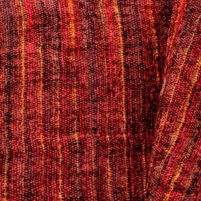Alternate image for Backstrap Handwoven Rayon Scarf in Warm Colors Russet Love
