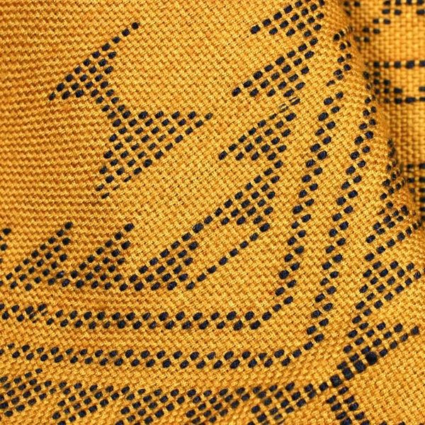 Alternate image for Unique Central American Embroidered Yellow Shawl Hillside Lullaby