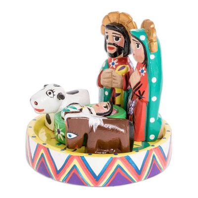 Alternate image for Petite 7 Piece Carved Wood Nativity Scene Petite Christmas
