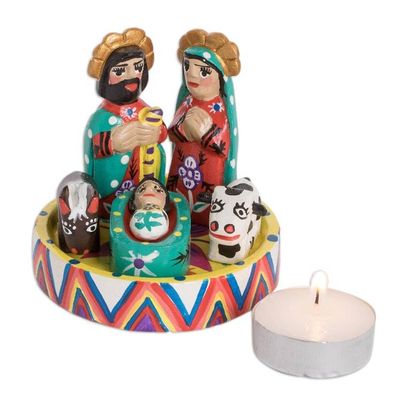 Alternate image for Petite 7 Piece Carved Wood Nativity Scene Petite Christmas