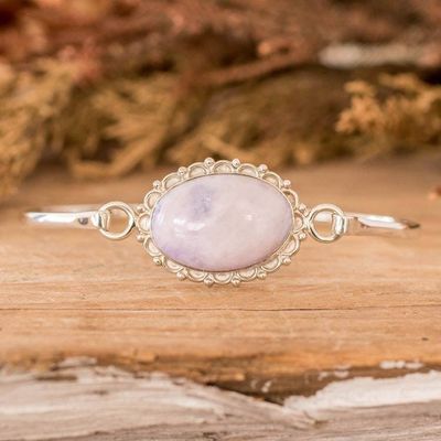 Alternate image for Jade bangle bracelet Lilac Forest Princess