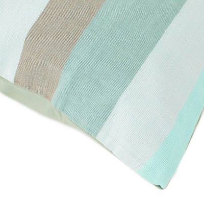 Alternate image for Unique Green 100 Cotton Cushion Covers Pair Summer Dusk