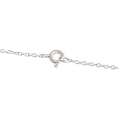 Alternate image for Star Necklace with Rhodonite Lone Star in Pink