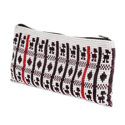 Alternate image for Hand-Beaded Cosmetic Bag from Guatemala Tzutujil