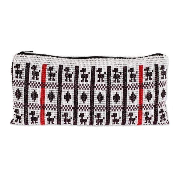 Alternate image for Hand-Beaded Cosmetic Bag from Guatemala Tzutujil