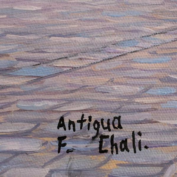 Alternate image for Signed and Stretched Realist Painting of Floral Street La Antigua Street
