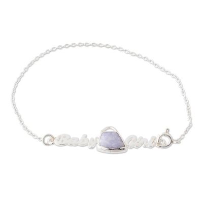 Alternate image for Lilac Jade Bracelet from Guatemala Baby Girl in Lilac