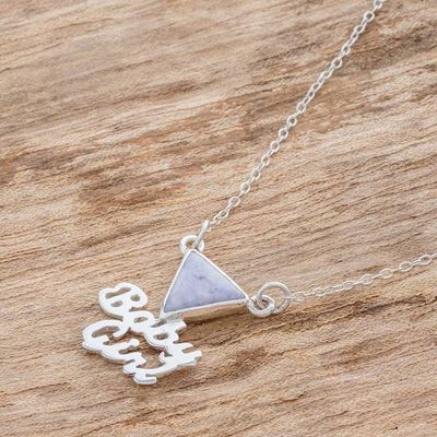 Alternate image for Lilac Jade Pendant Necklace Lilac Baby Girl