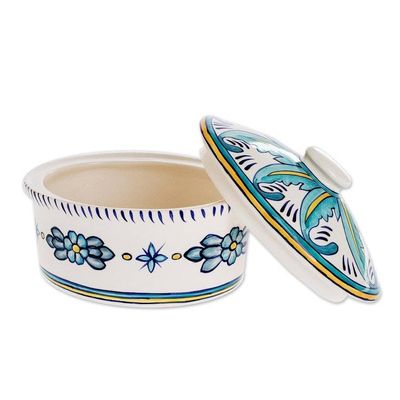 Alternate image for Ceramic Handcrafted Oven-Safe Deep Casserole Dish Bermuda