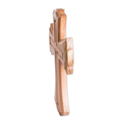 Alternate image for Hand Carved Wooden Cross from Religious Guatemalan Artisan Everlasting Eternity