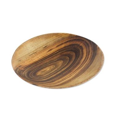 Alternate image for Handcrafted Jobillo Wood Serving Bowl from Guatemala Taste of Nature