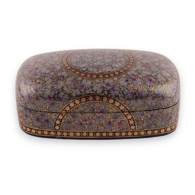 Alternate image for Floral-Themed Hand-Painted Papier Mache Wood Decorative Box Sweet Garden