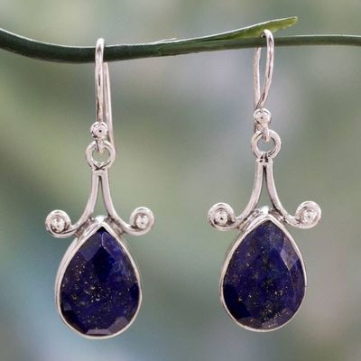 Alternate image for Artisan Crafted Lapis Lazuli and Sterling Silver Jewelry Himalaya Muse