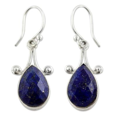 Alternate image for Artisan Crafted Lapis Lazuli and Sterling Silver Jewelry Himalaya Muse
