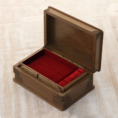 Alternate image for Floral Wood Jewelry Box Eden Tree