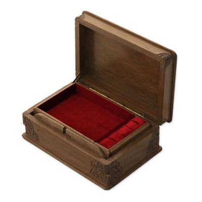 Alternate image for Floral Wood Jewelry Box Eden Tree